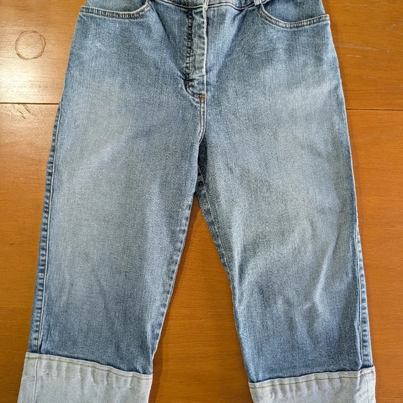 ST JOHN Vintage Sport Capri Denim Jeans Size 8 - Picture 4 of 12